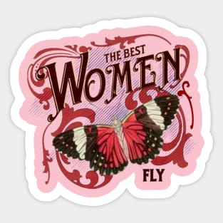 The best women butterfly Sticker